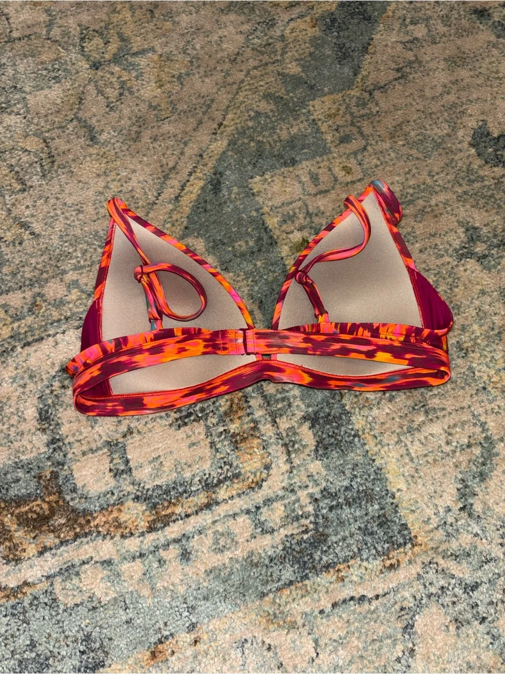 Lululemon Bright Multicolor Triangle Bikini Top